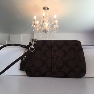 perfect condition coach wristlet!